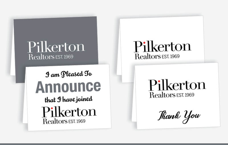Pilkerton Realtors Real Estate Blank Folded Note Cards -  stationery | BestPrintBuy.com