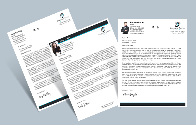 Pearson Smith Realty Real Estate Letterheads - Custom Letterhead Stationery for Realtors | BestPrintBuy.com