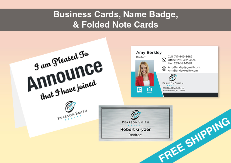 Pearson Smith Realty Real Estate BC Agent Package - Pearson Smith Realty approved vendor personalized business cards| BestPrintBuy.com