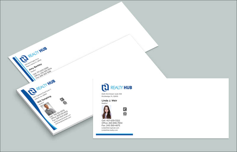 Realty Hub Real Estate #10 Envelopes - Custom #10 Envelopes Stationery for Realtors | BestPrintBuy.com