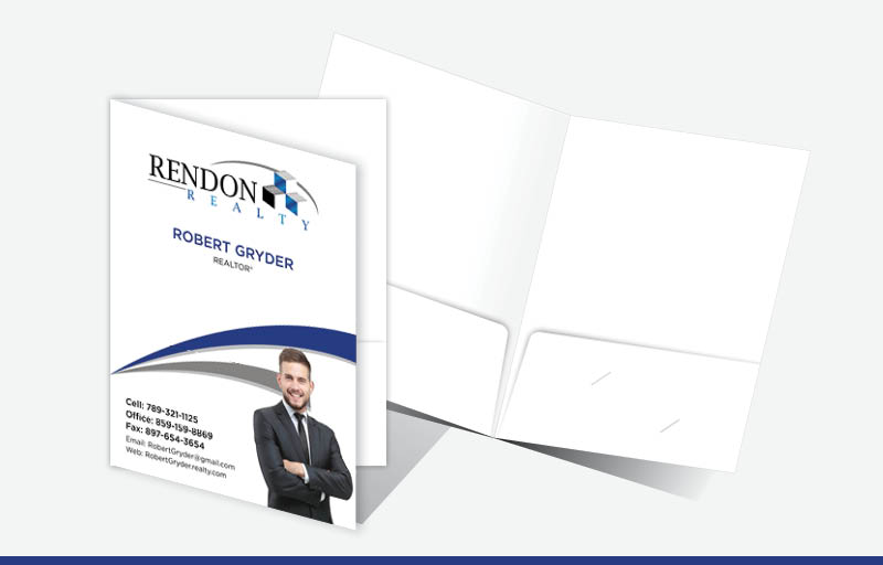 Rendon Realty Real Estate Econo Presentation Folders - Econo Presentation Folders | BestPrintBuy.com