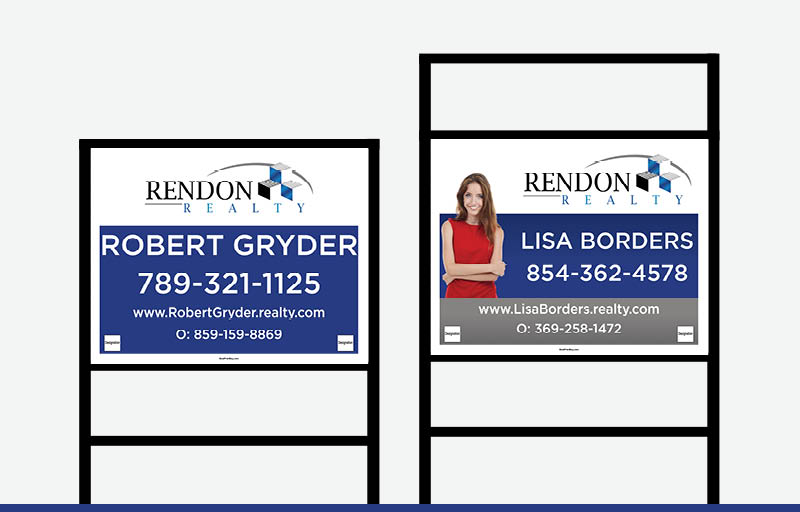 Rendon Realty Real Estate Signs - RNR Signs for Realtors | BestPrintBuy.com