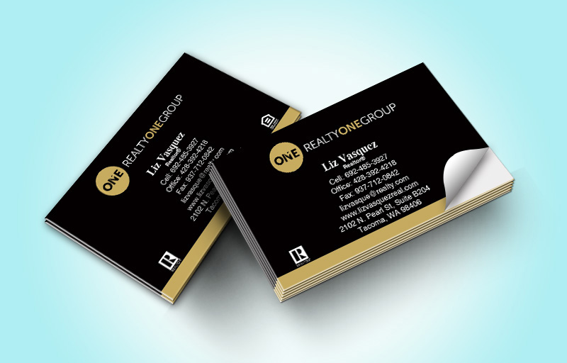Realty One Group Real Estate Business Card Labels Without Photo - Realty One Group marketing materials | BestPrintBuy.com