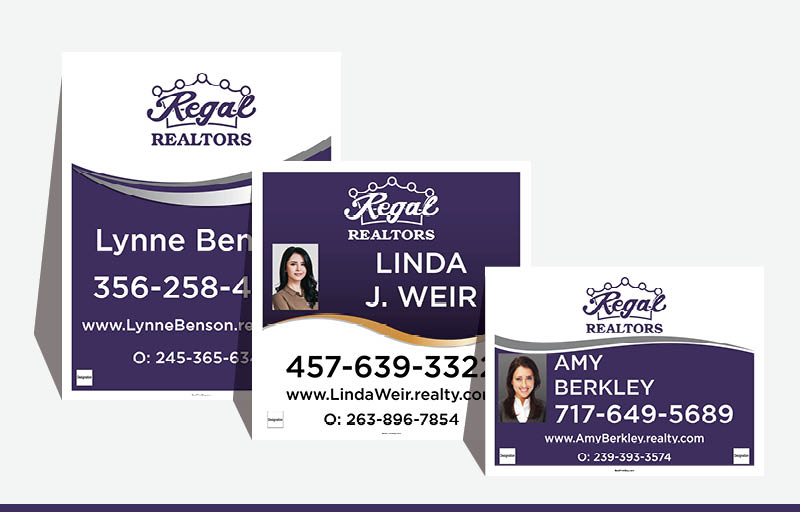 Regal Realtors Real Estate Signs - RRS Signs for Realtors | BestPrintBuy.com