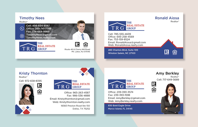 The Real Estate Group Real Estate Business Card Magnets - magnets with photo and contact info | BestPrintBuy.com
