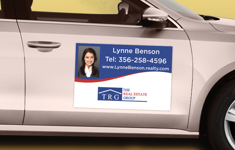 The Real Estate Group Real Estate 12 x 18 with Photo Car Magnets - Custom car magnets for realtors | BestPrintBuy.com