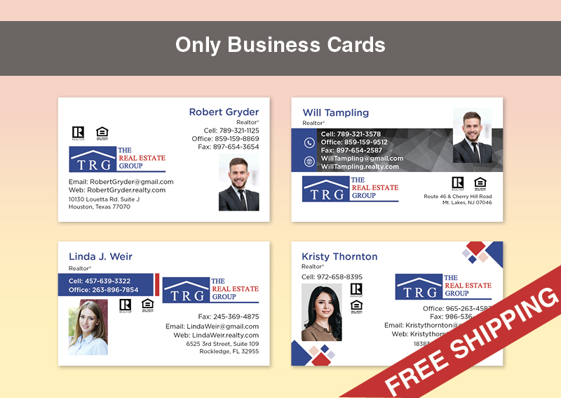 The Real Estate Group Real Estate Gold Agent Package - The Real Estate Group approved vendor personalized business cards, letterhead, envelopes and note cards | BestPrintBuy.com