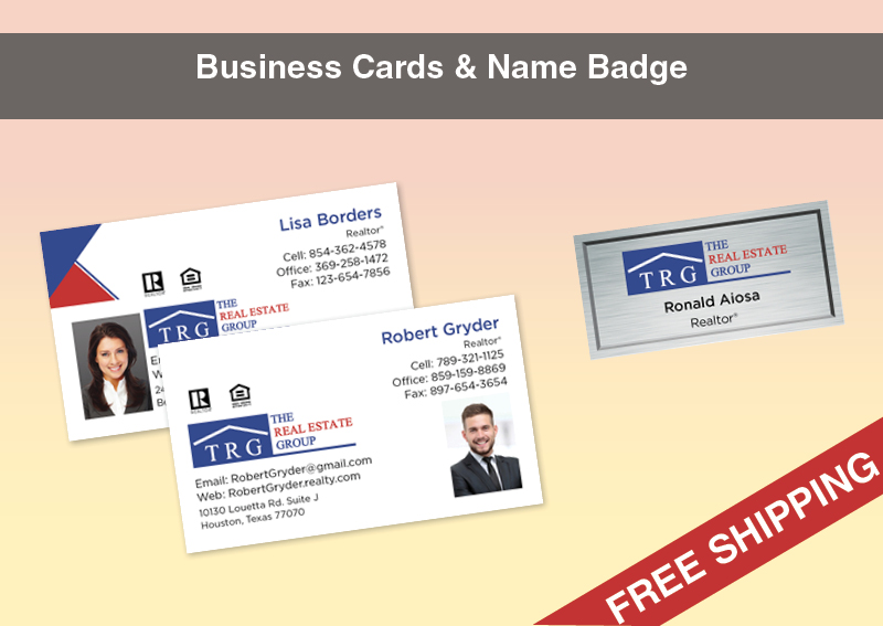 The Real Estate Group Real Estate Silver Agent Package - The Real Estate Group approved vendor personalized business cards, letterhead, envelopes and note cards | BestPrintBuy.com