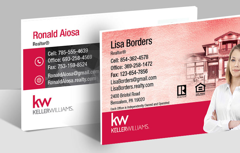 Keller Williams Real Estate Ultra Thick Business Cards - KW Approved Vendor Thick Stock & Matte Finish Business Cards for Realtors | BestPrintBuy.com
