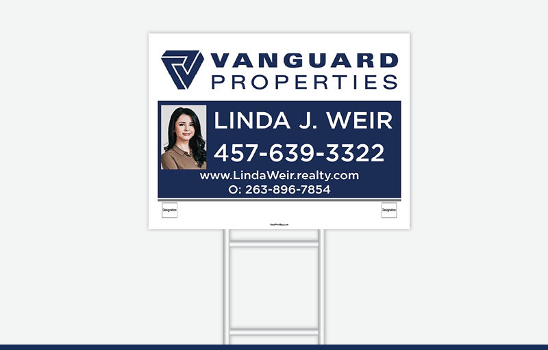 Vanguard Properties Real Estate Signs - VP Signs for Realtors | BestPrintBuy.com