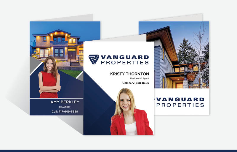 Vanguard Properties Real Estate Custom Presentation Folders - custom folders | BestPrintBuy.com