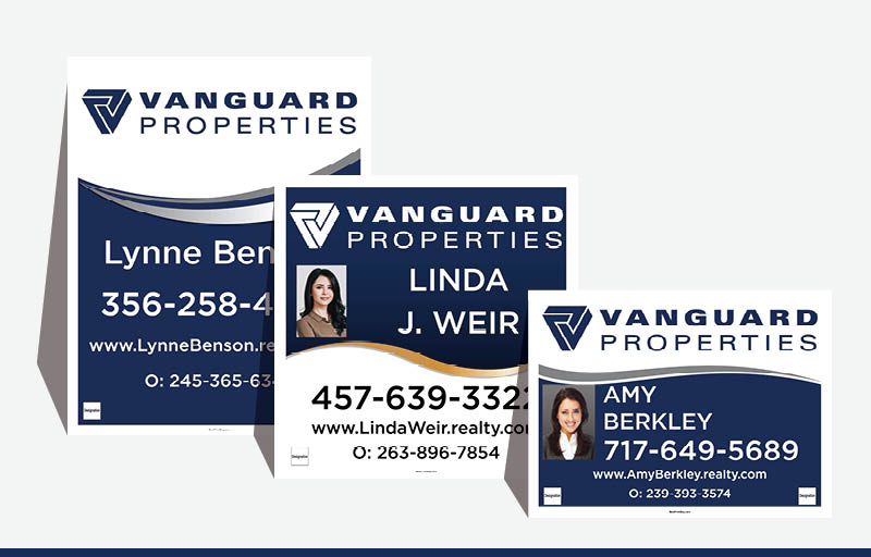 Vanguard Properties Real Estate Signs - VP Signs for Realtors | BestPrintBuy.com