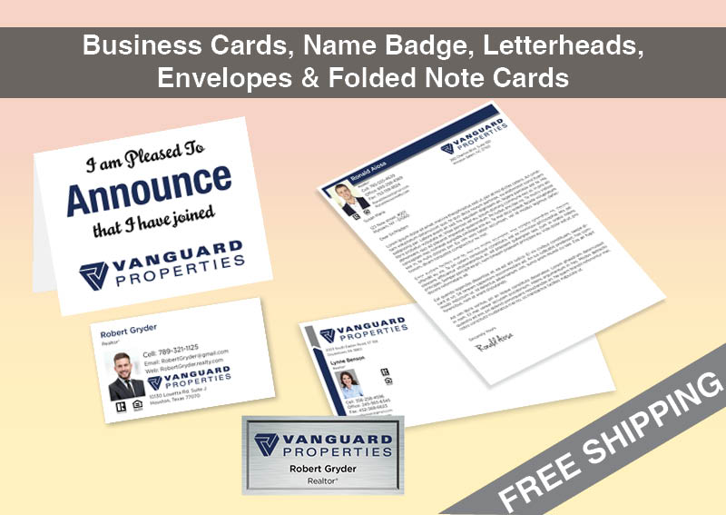 Vanguard Properties Real Estate BC Agent Package - Vanguard Properties approved vendor personalized business cards| BestPrintBuy.com