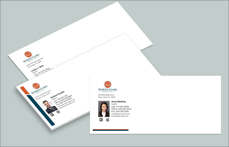 Worth Clark Realty Real Estate #10 Envelopes - Custom #10 Envelopes Stationery for Realtors | BestPrintBuy.com