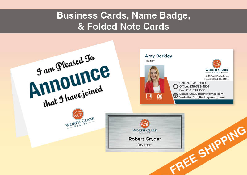 Worth Clark Realty Real Estate BC Agent Package - Worth Clark Realty approved vendor personalized business cards| BestPrintBuy.com