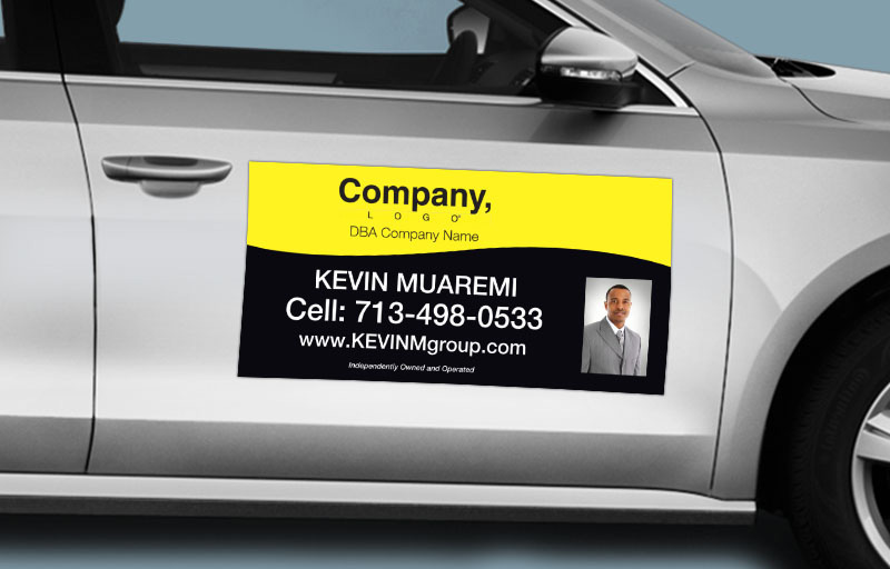 Weichert Real Estate 12 x 24 with Photo Car Magnets - Weichert approved vendor custom car magnets for realtors | BestPrintBuy.com