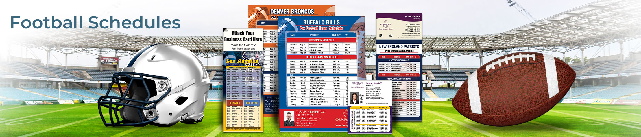 Berkshire Hathaway Real Estate Football Schedules - BHHS personalized football schedules | BestPrintBuy.com