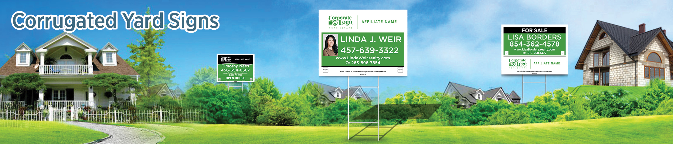 Better Homes And Gardens Real Estate Corrugated Yard Signs - BHG approved vendor real estate signs | BestPrintBuy.com
