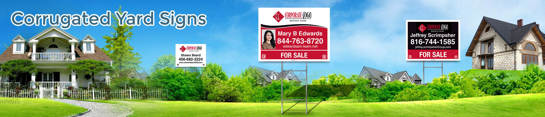 HomeSmart Real Estate Corrugated Yard Signs - HomeSmart Real Estate signs | BestPrintBuy.com