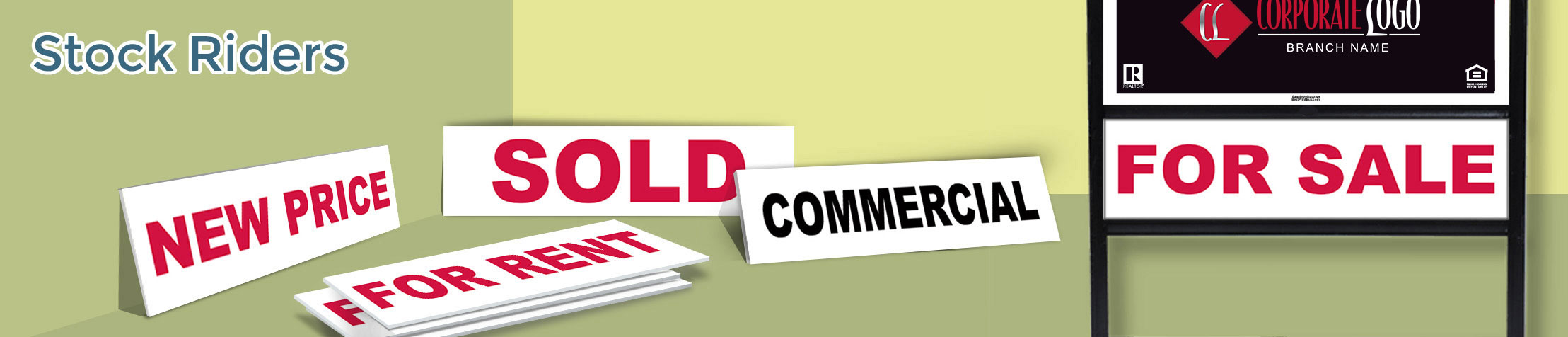 HomeSmart Real Estate Stock Riders - HomeSmart Real Estate signs and riders | BestPrintBuy.com