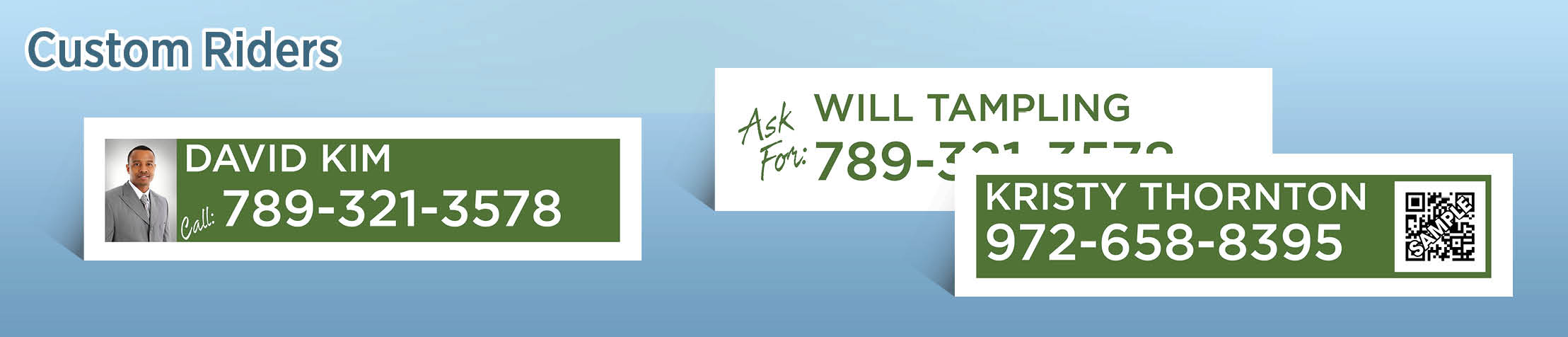 John Greene Realtor Real Estate Custom Riders - JGR real estate signs and riders | BestPrintBuy.com