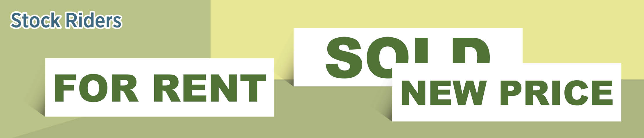 John Greene Realtor Real Estate Stock Riders - JGR real estate signs and riders | BestPrintBuy.com