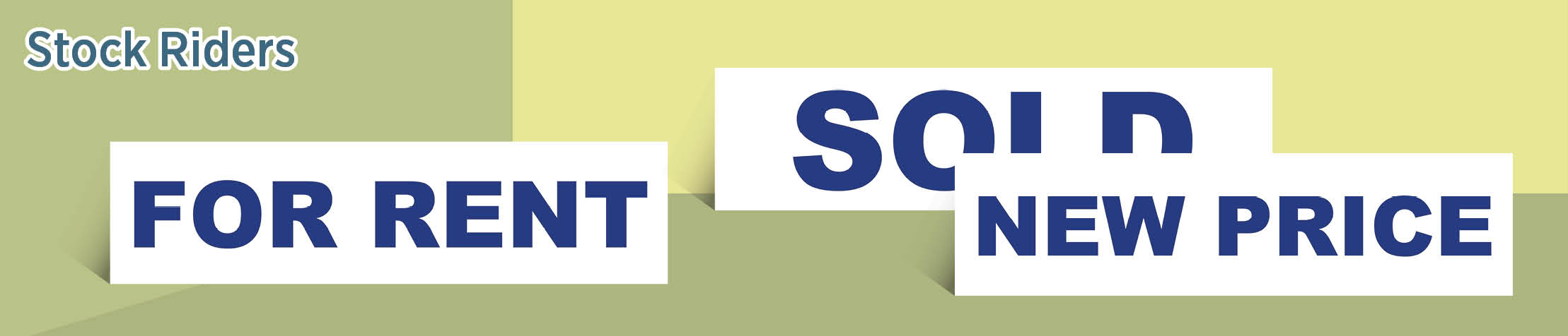 Rendon Realty Real Estate Stock Riders - RNR real estate signs and riders | BestPrintBuy.com