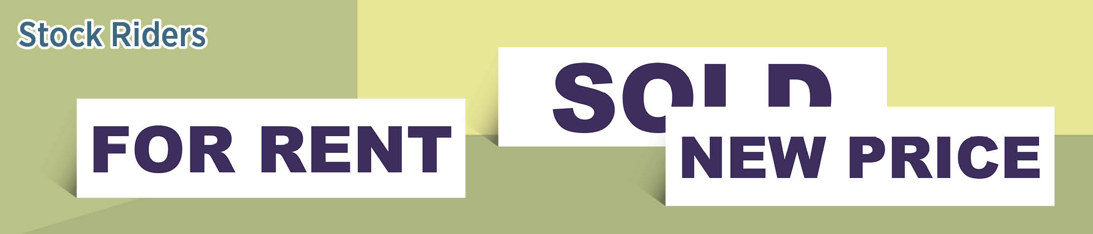 Regal Realtors Real Estate Stock Riders - RRS real estate signs and riders | BestPrintBuy.com