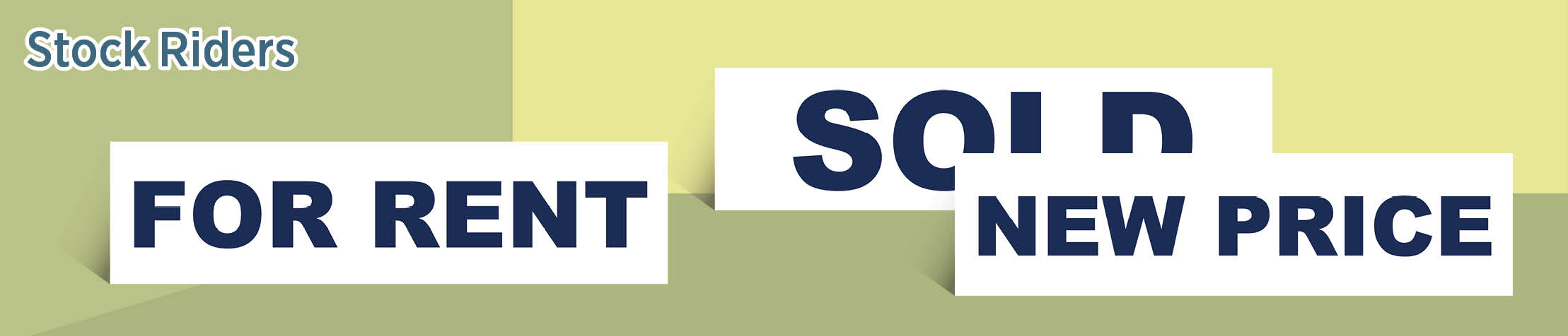 Vanguard Properties Real Estate Stock Riders - VP real estate signs and riders | BestPrintBuy.com