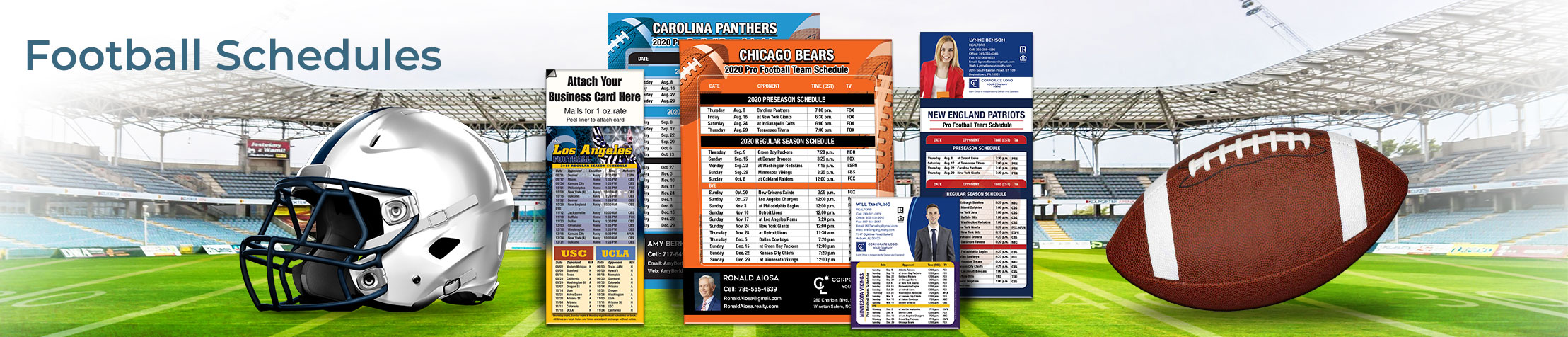 Coldwell Banker Real Estate Football Schedules - CB personalized football schedules | BestPrintBuy.com