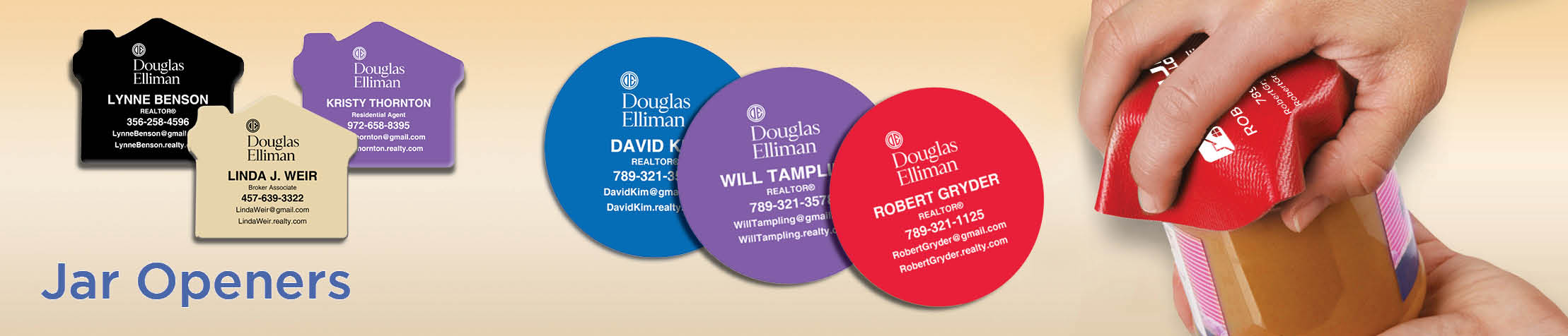 Douglas Elliman Real Estate Jar Openers - Douglas Elliman  personalized realtor promotional products | BestPrintBuy.com