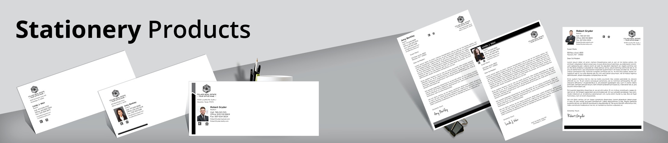 1st Class Real Estate Stationery Products - Custom Letterhead & Envelopes Stationery Products for Realtors | BestPrintBuy.com