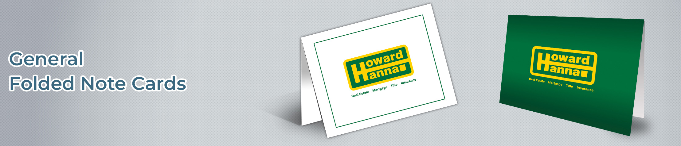 Howard Hanna Real Estate Howard Hanna Commercial Folded Note Cards - Howard Hanna note card stationery | BestPrintBuy.com