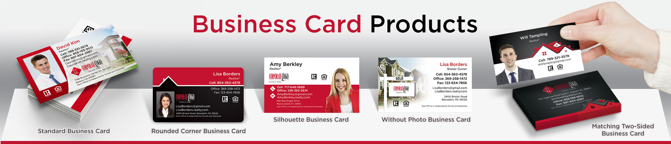 HomeSmart Real Estate  Business Card Products - HomeSmart Real Estate  - Unique, Custom Business Cards Printed on Quality Stock with Creative Designs for Realtors | BestPrintBuy.com