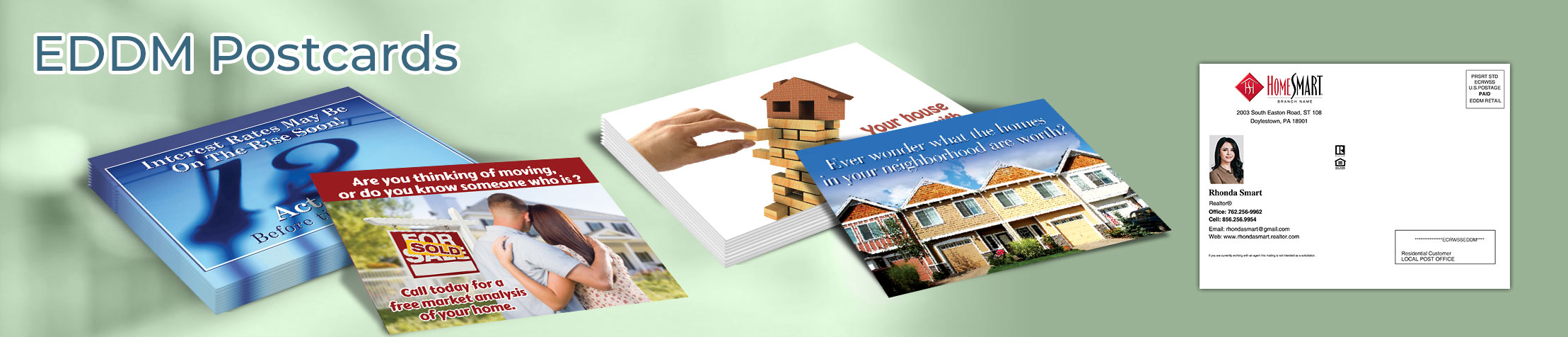 HomeSmart Real Estate EDDM Postcards - personalized Every Door Direct Mail Postcards | BestPrintBuy.com