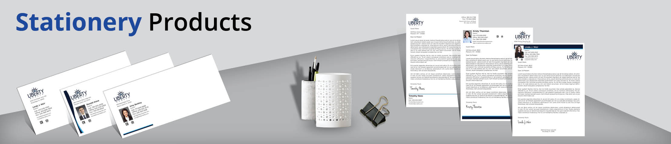 Liberty Realty Real Estate Stationery Products - Custom Letterhead & Envelopes Stationery Products for Realtors | BestPrintBuy.com