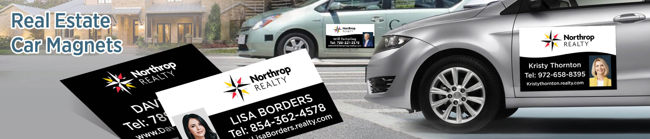 Northrop Realty Real Estate Car Magnets - Custom car magnets for realtors, with or without photo | BestPrintBuy.com