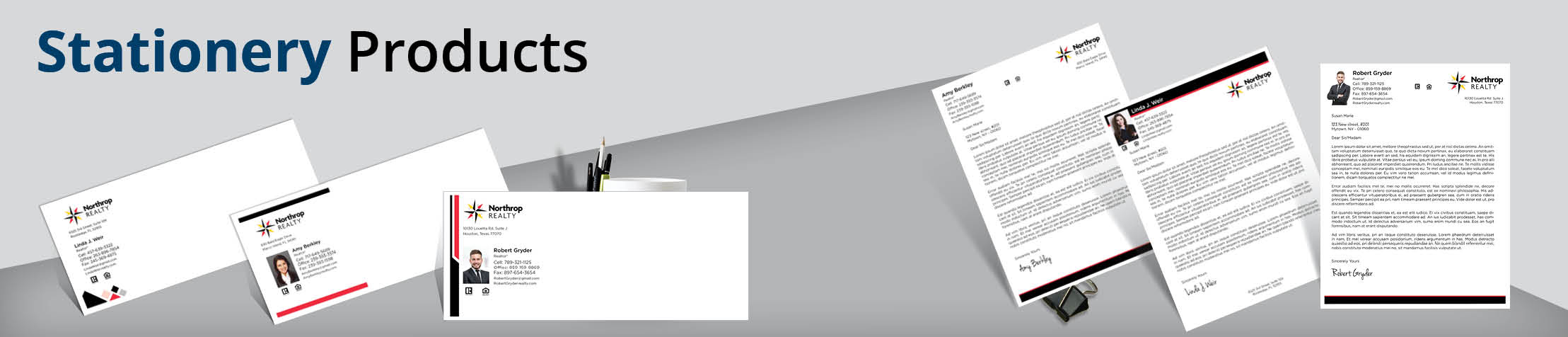Northrop Realty Real Estate Stationery Products - Custom Letterhead & Envelopes Stationery Products for Realtors | BestPrintBuy.com