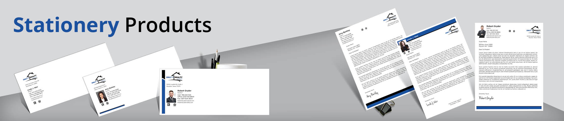 Only 1 Realty Group Real Estate Stationery Products - Custom Letterhead & Envelopes Stationery Products for Realtors | BestPrintBuy.com
