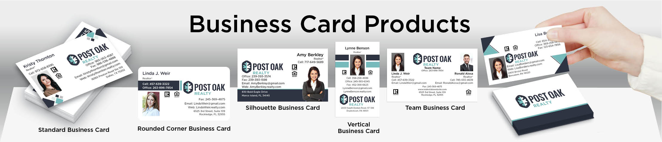 Post Oak Realty Real Estate Business Card Products - Post Oak Realty  - Unique, Custom Business Cards Printed on Quality Stock with Creative Designs for Realtors | BestPrintBuy.com