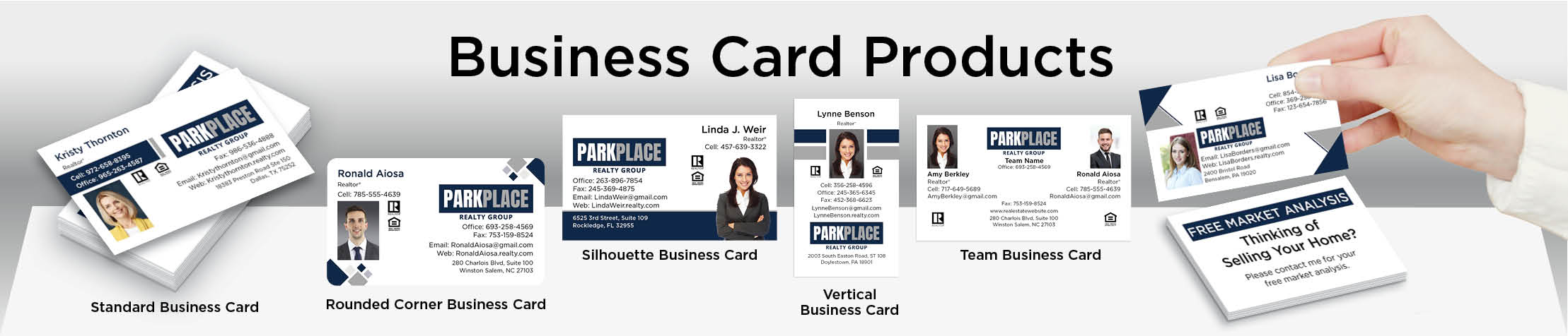 Park Place Realty Group Real Estate Business Card Products - Park Place Realty Group  - Unique, Custom Business Cards Printed on Quality Stock with Creative Designs for Realtors | BestPrintBuy.com