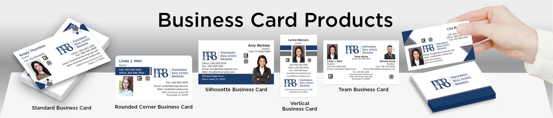 Preferred Real Estate Brokers Real Estate Business Card Products - Preferred Real Estate Brokers  - Unique, Custom Business Cards Printed on Quality Stock with Creative Designs for Realtors | BestPrintBuy.com