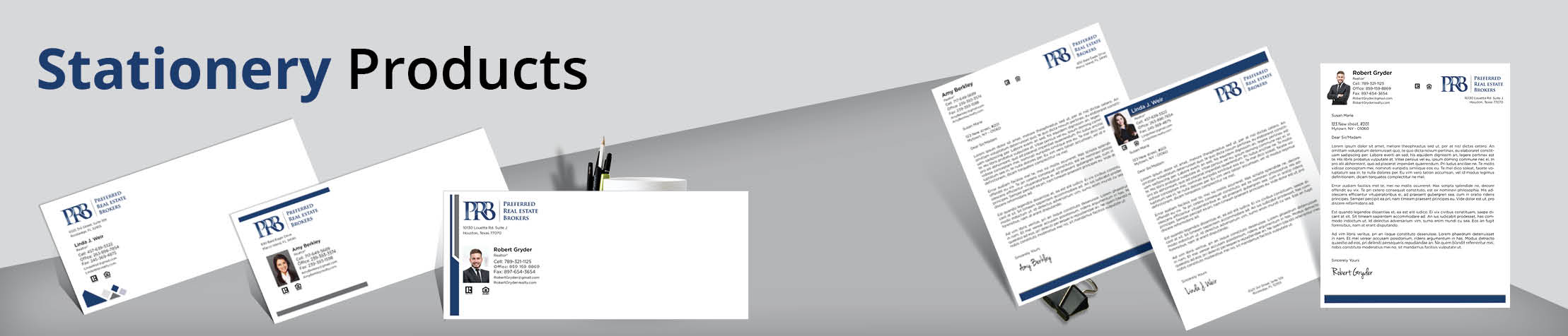 Preferred Real Estate Brokers Real Estate Stationery Products - Custom Letterhead & Envelopes Stationery Products for Realtors | BestPrintBuy.com