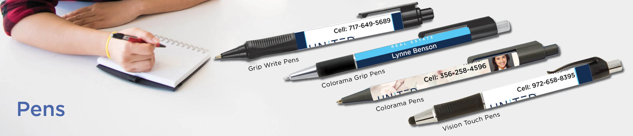United Real Estate Real Estate Pens - United Real Estate  personalized realtor promotional products | BestPrintBuy.com