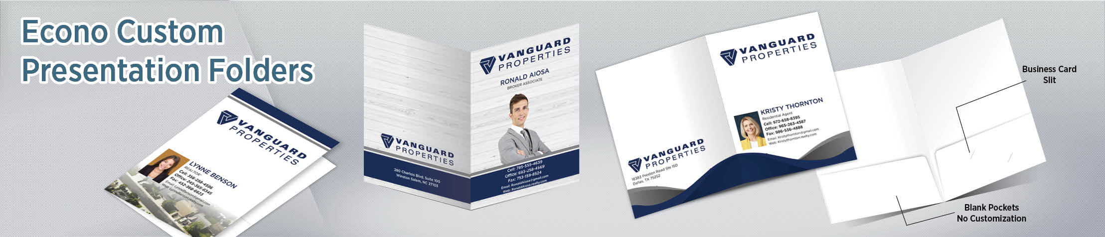 Vanguard Properties Econo Presentation Folders - folders | BestPrintBuy.com