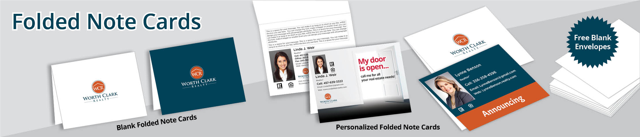 Worth Clark Realty Real Estate Postcards -  postcard templates and direct mail postcard mailing services | BestPrintBuy.com