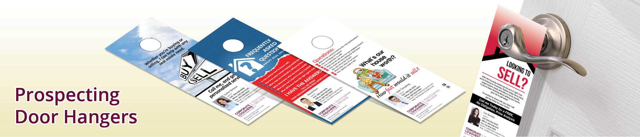 Berkshire Hathaway Prospecting Door Hangers - Berkshire Hathaway  Door Knockers for Realtors | BestPrintBuy.com